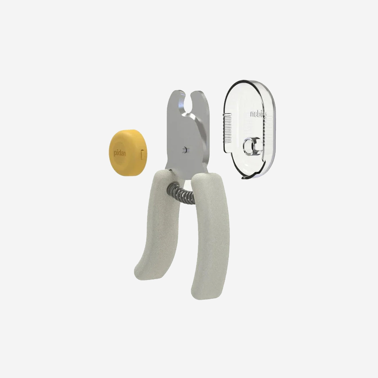 White 'Pidan' pet clippers with protective case and lock on a white background.