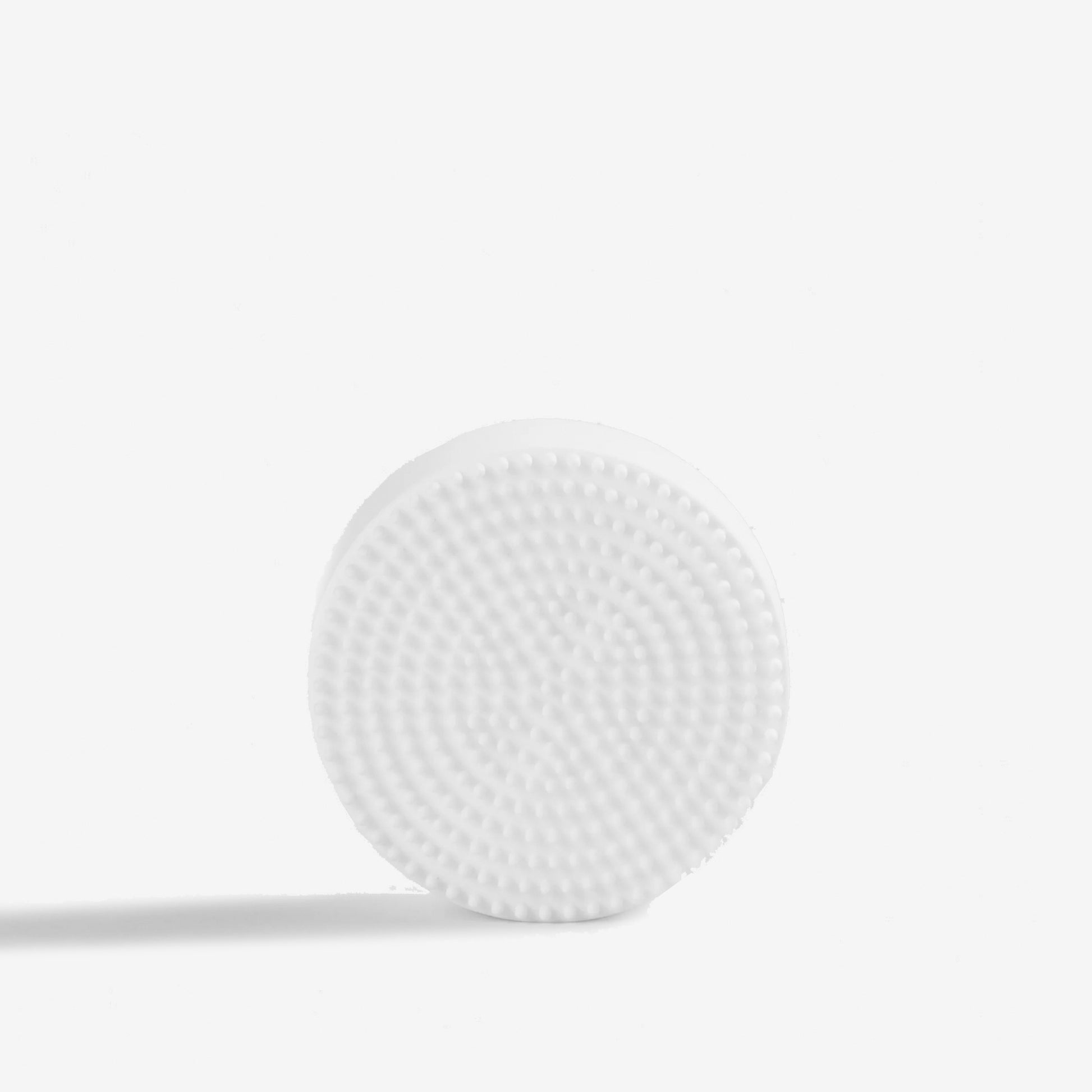 a white silicone pet wee cleaner brush