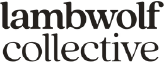 Lambwolf Collective logo in black text on a white background