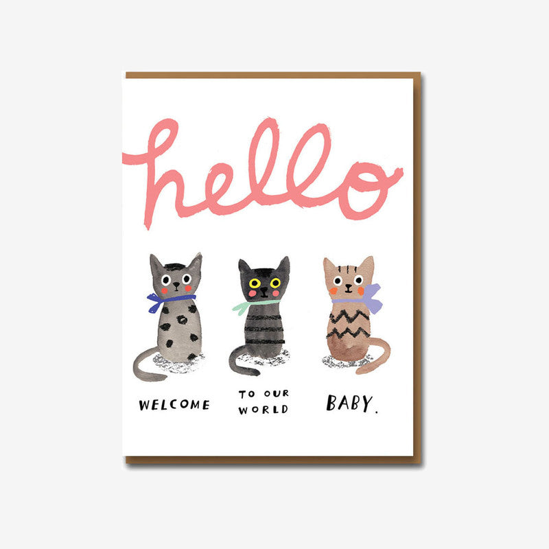 3 Little Kittens | Welcome Baby Card