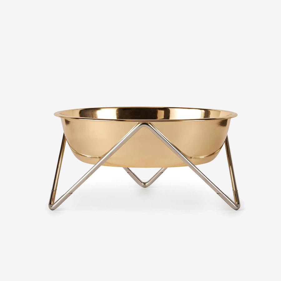 Designer Pet Bowl by Bendo is made for medium to large posh pooches who prefer a seat at the table, WOOF brings fine dining back to ground level. An ultra-lux dog bowl, elevated by a minimalist, powder-coated steel stand. Shop Online at StevieLicksx® Pet Boutique and general supplies store.