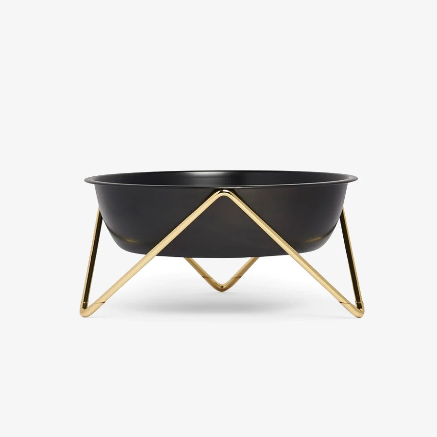 Designer Pet Bowl by Bendo is made for medium to large posh pooches who prefer a seat at the table, WOOF brings fine dining back to ground level. An ultra-lux dog bowl, elevated by a minimalist, powder-coated steel stand. Shop Online at StevieLicksx® Pet Boutique and general supplies store.