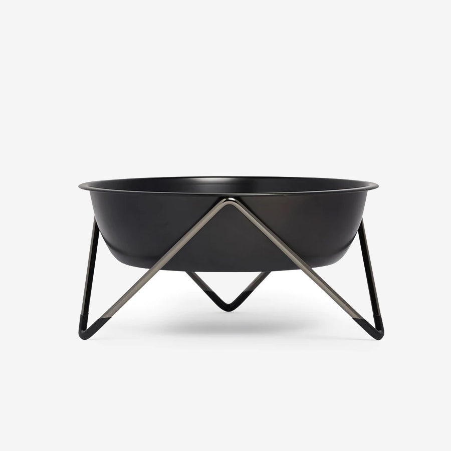 Designer Pet Bowl by Bendo is made for medium to large posh pooches who prefer a seat at the table, WOOF brings fine dining back to ground level. An ultra-lux dog bowl, elevated by a minimalist, powder-coated steel stand. Shop Online at StevieLicksx® Pet Boutique and general supplies store.